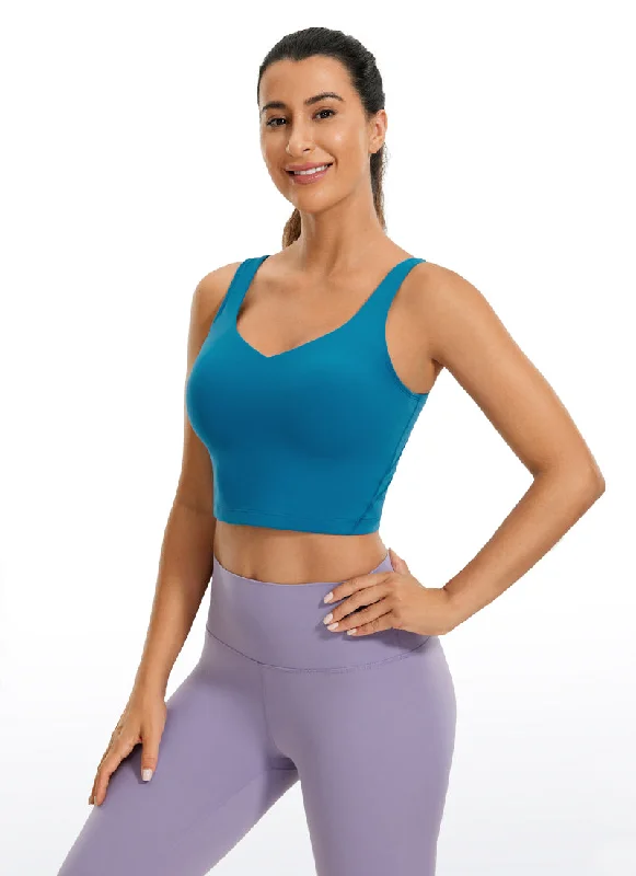 solid color women bra tanks in pastel shadesButterluxe U-back Built-in Bra Tanks