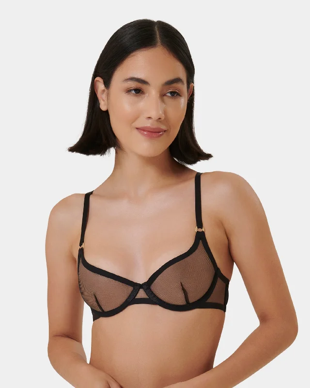 minimizer underwire bras for more controlNaomi Wired Bra Black