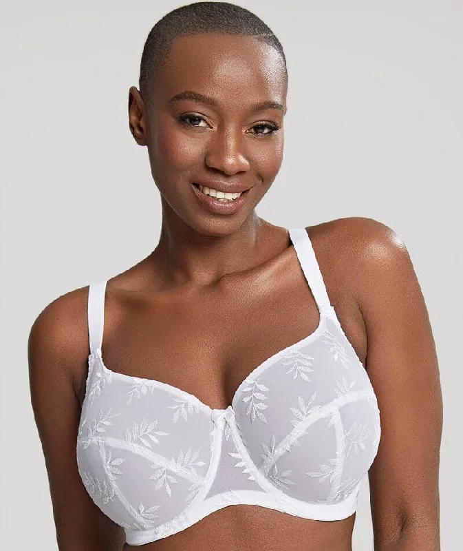 plunge push up bras for a bold lookPanache Tango Underwired Balconnet Bra - White