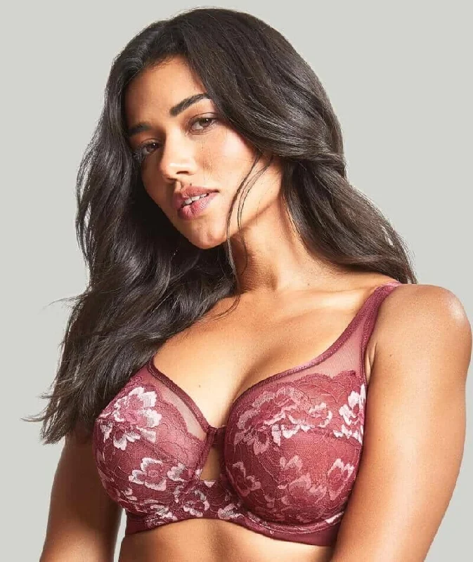 balconette bras for a sexy necklinePanache Sabrina High Apex Balconnet Bra - Red Rose