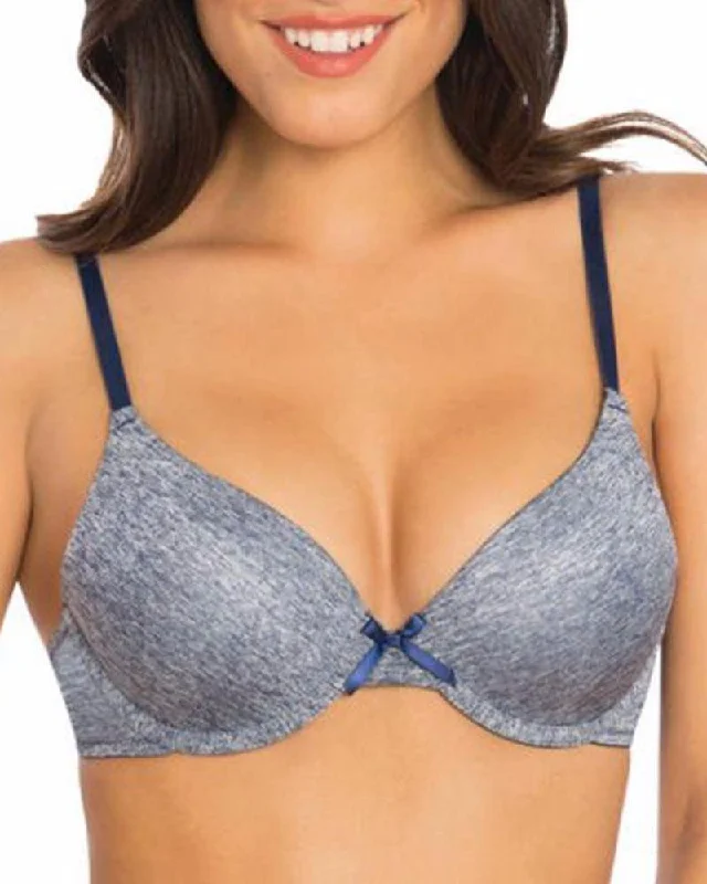 full cup bras for complete coverageSecret Treasures - Walmart - T-shirt Bra - Soft Padded Underwired Pushup Bra - Blue & Grey