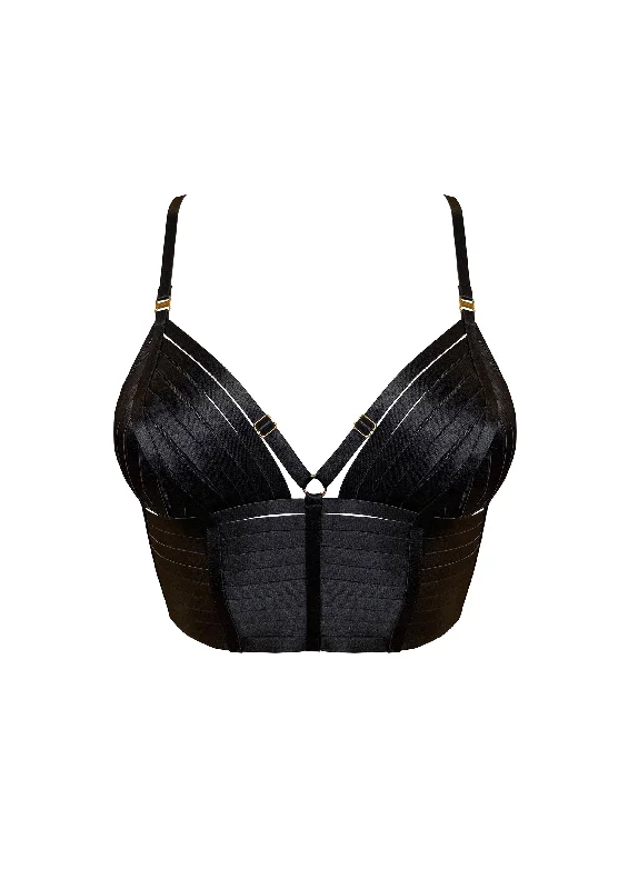 plunge wireless bras for a natural lookSignature Crop Top Bra