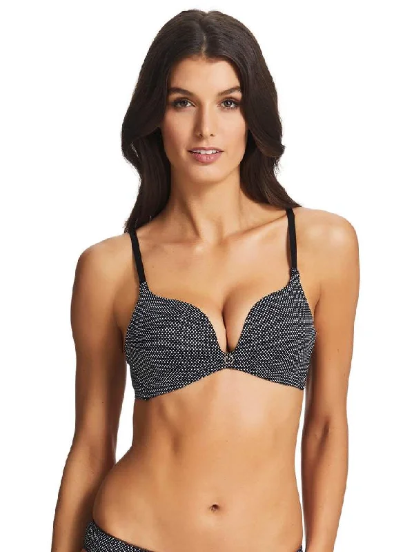 balconette push up bras for a lifted lookSleek Wirefree Push Up Bra POLKA DOT