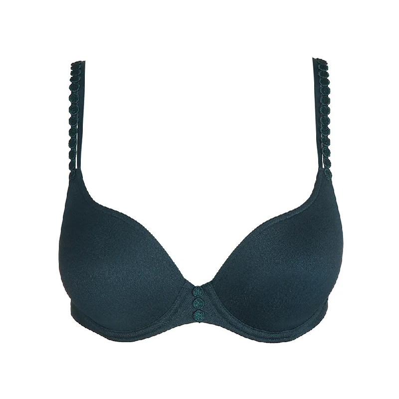 bralette with underwire for added supportTom Mini Empire Green Padded Heartshape Bra