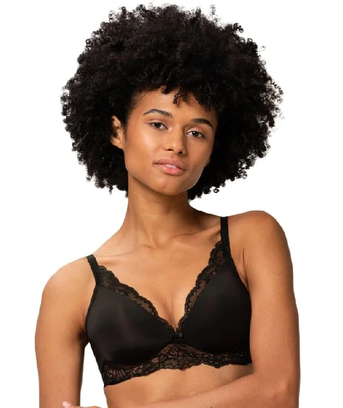 full cup bras for complete coverageTriumph Amourette Charm Padded Wire-free Bra - Black