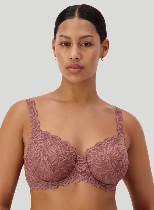 sexy lace push up bras for special occasionsTriumph: Essential Lace Balconette W Cacao