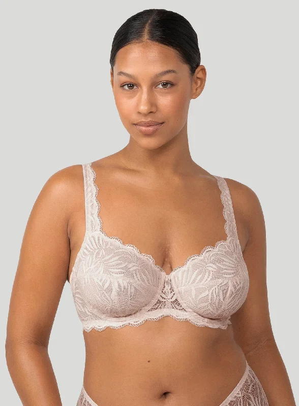 lace bras for a romantic lookTriumph: Essential Lace Balconette W Nude Pink