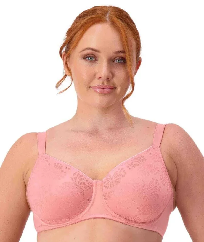 sexy backless push up brasTriumph Lacy Minimizer Bra - Cherry Rose