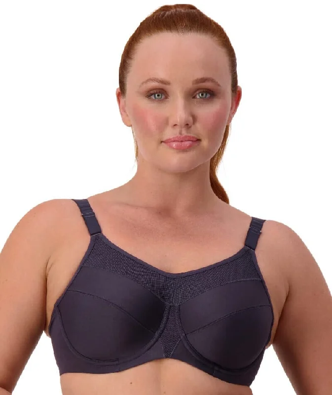 moisture wicking sleep bras for hot sleepersTriumph Triaction Ultra Underwired Sports Bra - Blueberry