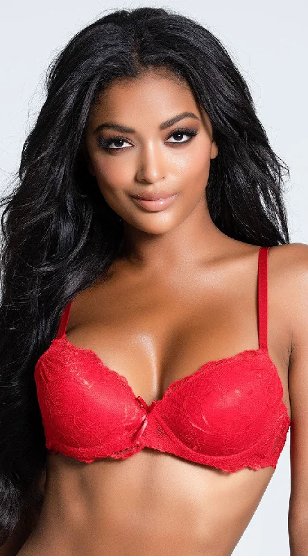 strapless lace bras for formal eventsYandy Red Carpet Ready Push-Up Bra