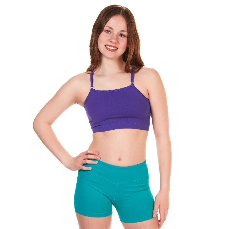 crossback women sport bra for added supportCriss Cross Crop Top - Purple