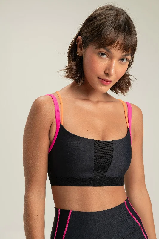 padded women sport bra for nipple coverageFast Colors Sports Bra