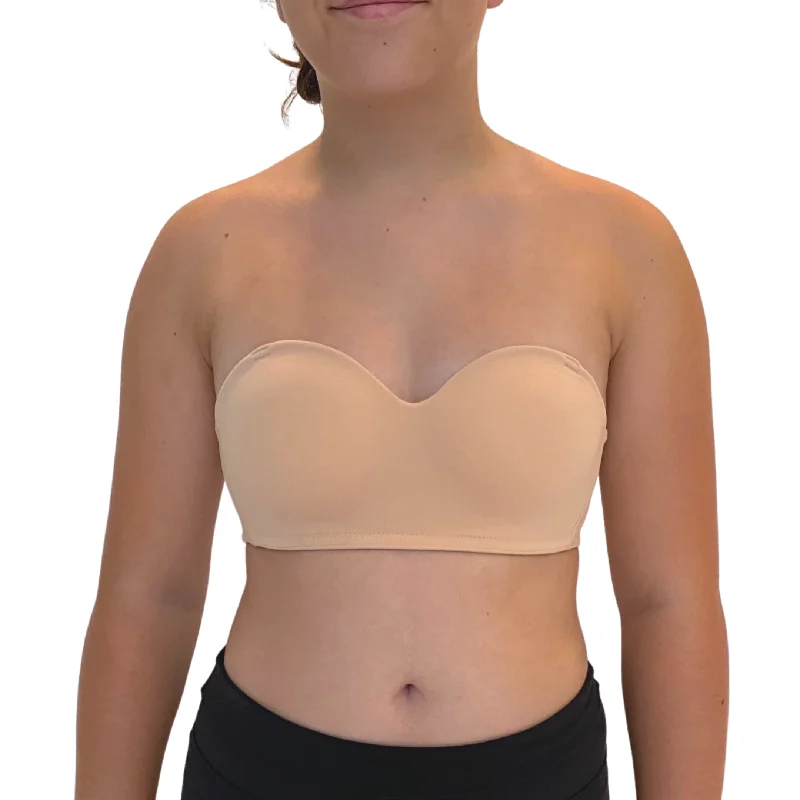 Party Bird, Strapless Cup Bra for Tweens/Teens ~ Nude