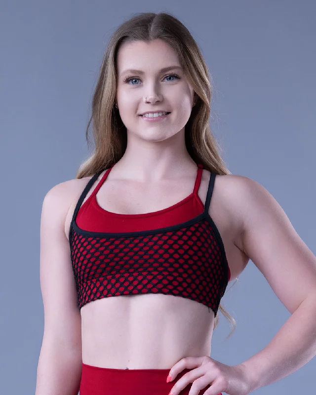 white women sport bra for a clean lookRed Veil Sports Bra