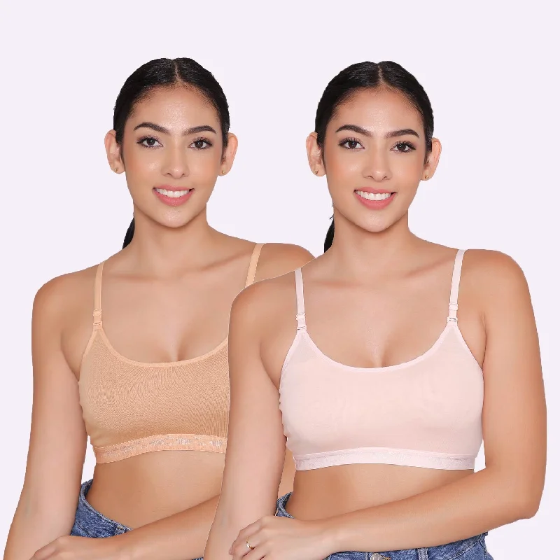 Teenagers Seamless multi-way Bra-Tango Combo of 2