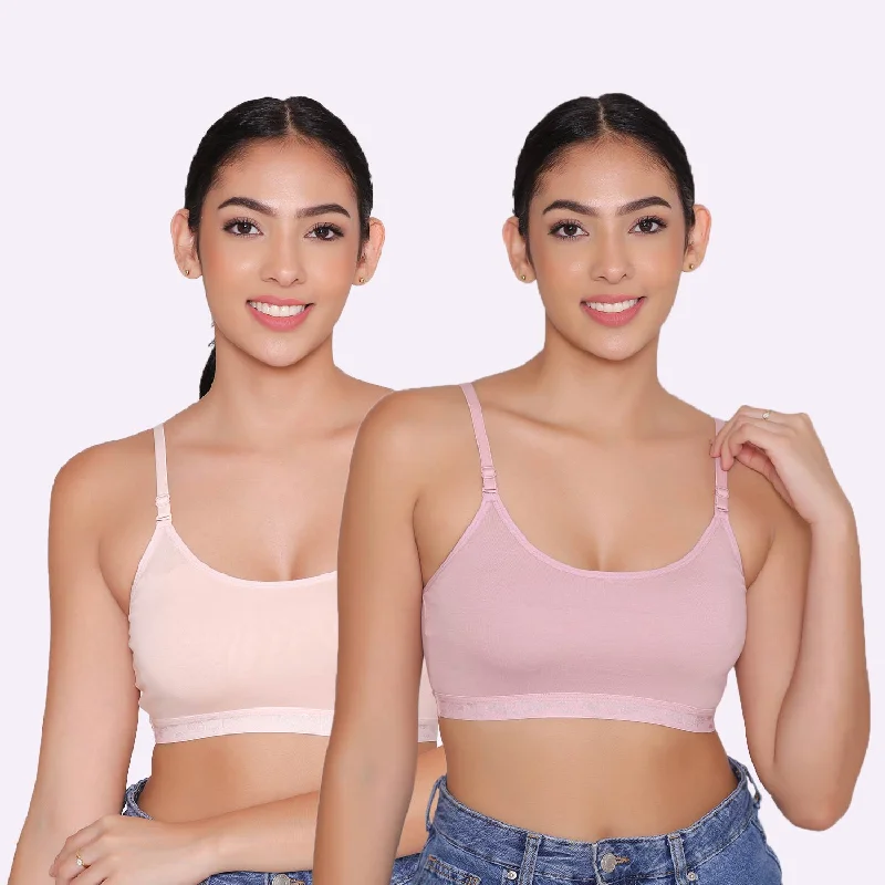 Teenagers Seamless multi-way Bra-Tango Combo of 2