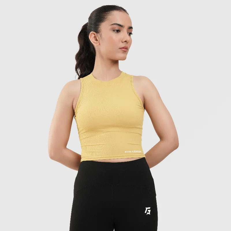 black women sport bra for a classic styleGA Basic Tank (Yellow)